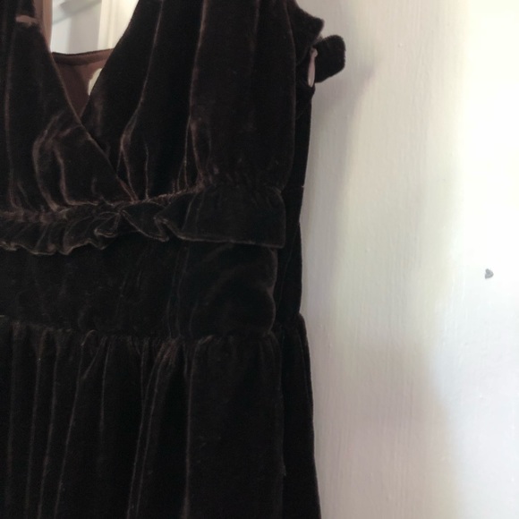 Anthropologie’s Hazel Brown Velvet Ribbon Dress - Picture 5 of 8